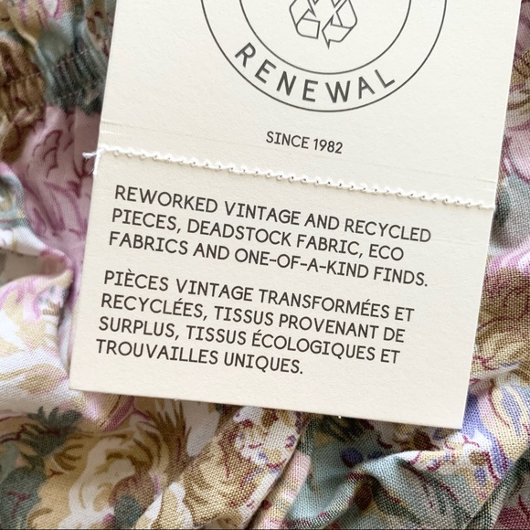 🌸New🌸 Urban Renewal Recycled Floral Off-the-shoulder Crop top M/L - Picture 5 of 9